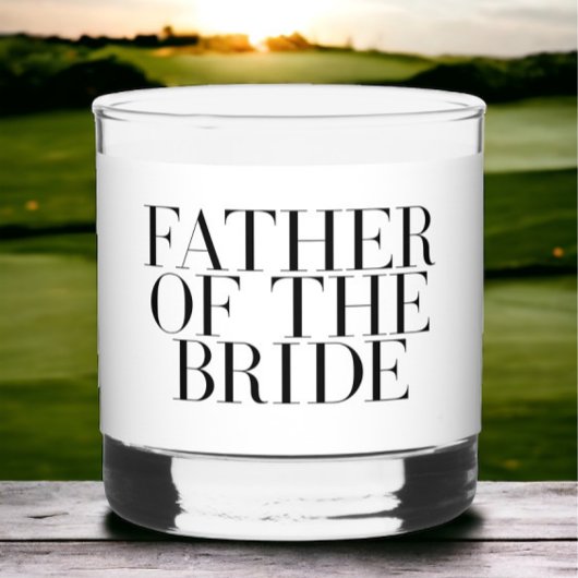 Vader van de Bruid | Gepersonaliseerd Cadeau voor Whisky Glas