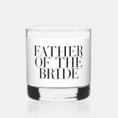 Vader van de Bruid | Gepersonaliseerd Cadeau voor Whisky Glas (Voorkant)
