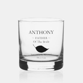 Vader van de bruid Gepersonaliseerde bruiloft part Whisky Glas