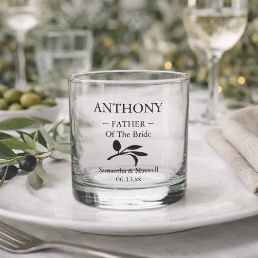 Vader van de bruid Gepersonaliseerde bruiloft part Whisky Glas