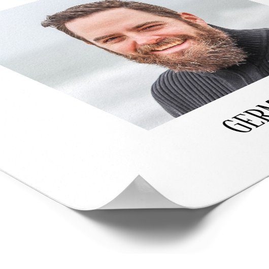 Vader van de bruid gereserveerde zitplaats bruilof poster (Hoek)