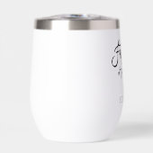 Vader van de bruid geschenk naam zwart kalligrafie (Voorkant)