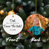 Vader van de bruid geschenk van dochter, vader keramisch ornament