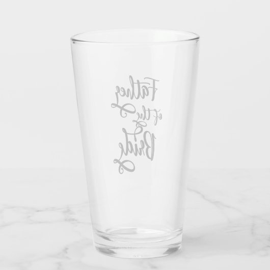 Vader van de bruid glas (Achterkant)