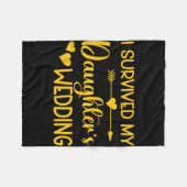 Vader van de bruid Grappige bruids vrijgezellenfee Fleece Deken (Voorkant (Horizontaal))