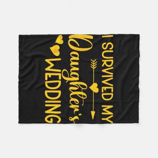 Vader van de bruid Grappige bruids vrijgezellenfee Fleece Deken (Voorkant (Horizontaal))