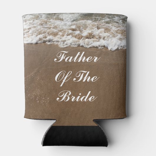 Vader van de bruid Huwelijkscadeaus partij gunsten Blikjeskoeler (Achterkant)