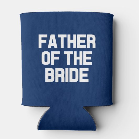 Vader van de bruid koelbox blikjeskoeler (Achterkant)