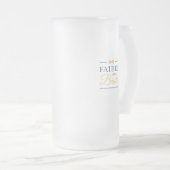 Vader van de bruid matglas bierpul (Voorkant rechts)