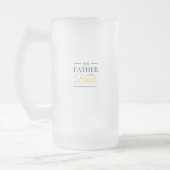 Vader van de bruid matglas bierpul (Links)