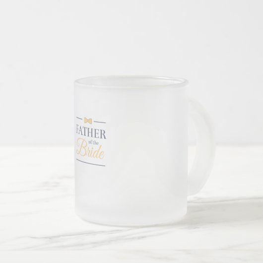 Vader van de bruid matglas koffiemok (Voorkant rechts)