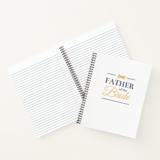 Vader van de bruid notitieboek (Binnen)