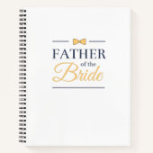 Vader van de bruid notitieboek (Voorkant)