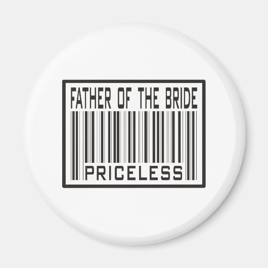 Vader van de bruid Onbetaalbaar Magneet (Voorkant)