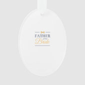 Vader van de bruid ornament (voorkant)