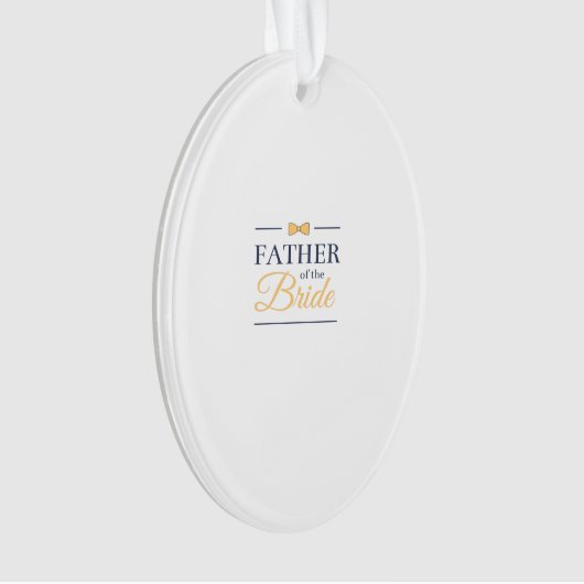Vader van de bruid ornament (voorkant)