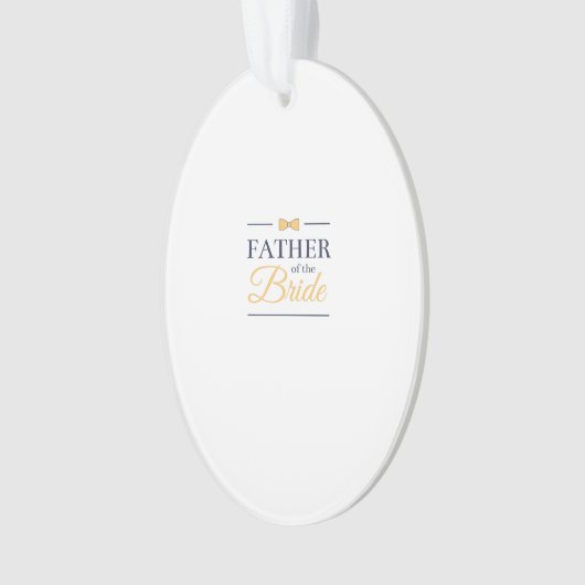 Vader van de bruid ornament (voorkant)