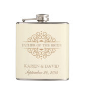 Vader van de bruid -  rollen heupfles (Voorkant)
