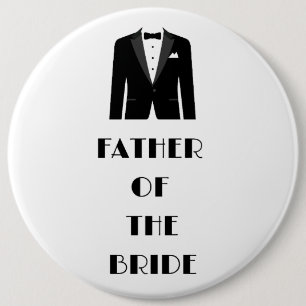 Vader van de bruid ronde button 6,0 cm