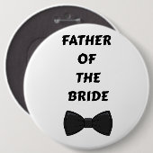 Vader van de bruid ronde button 6,0 cm (Voorkant /achterkant)