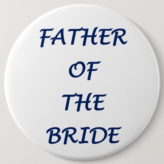 Vader van de bruid ronde button 6,0 cm (Voorkant)