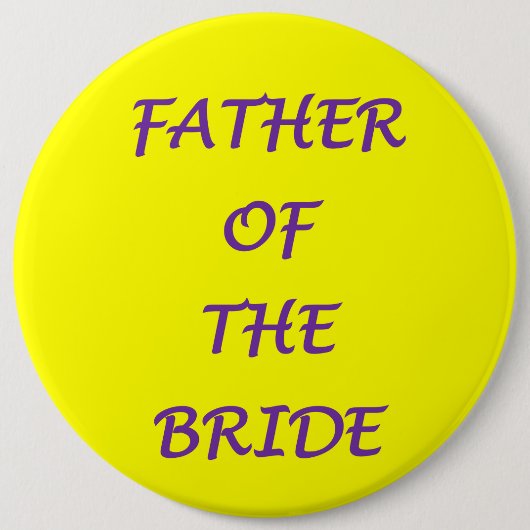 Vader van de bruid ronde button 6,0 cm (Voorkant)