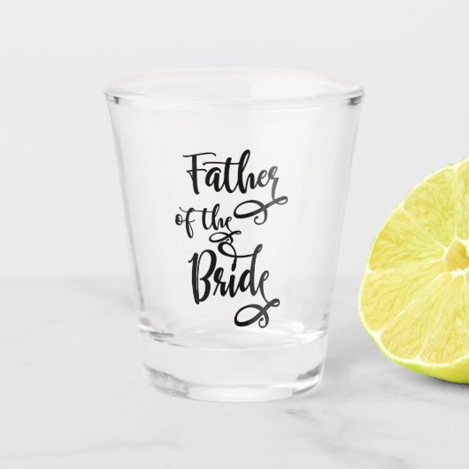 Vader van de bruid shot glas (Voorkant)