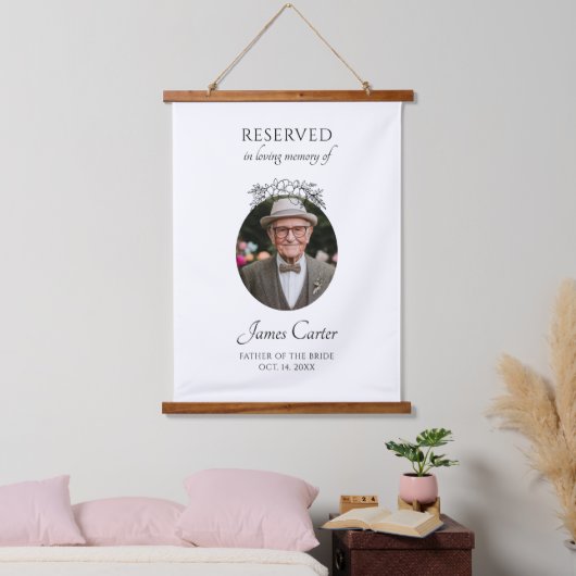 Vader van de bruid ter nagedachtenis bruiloft hangend wandkleed (Slaapkamer)