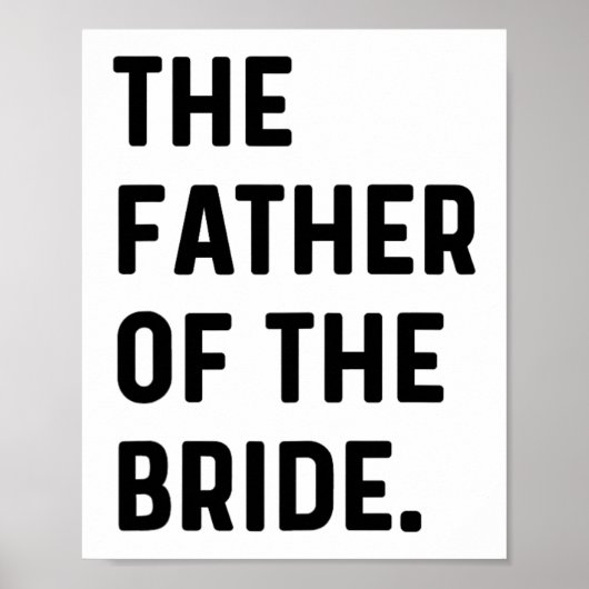 Vader van de bruid - Trouwbacheloropleiding lezen Poster (Voorkant)