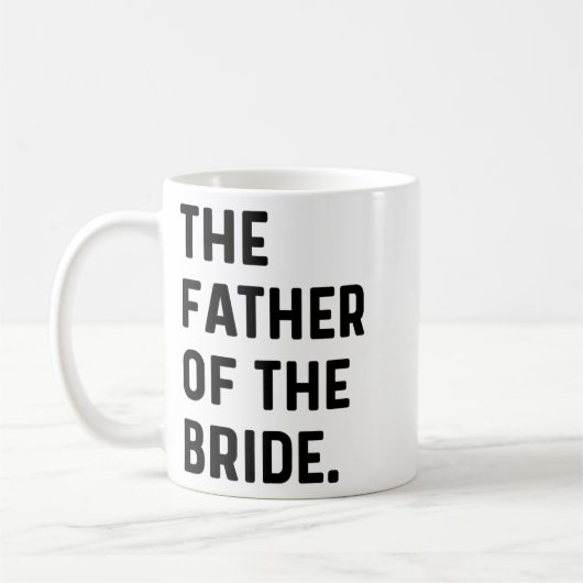 Vader van de Bruid - Trouwende vrijgezel wordt ech Koffiemok (Links)