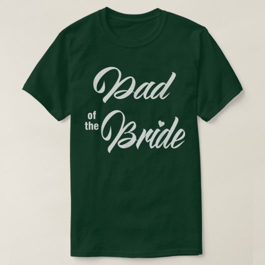 Vader Van De Bruid Trouwfeest Grappige Bijpassende T-shirt (Design voorkant)