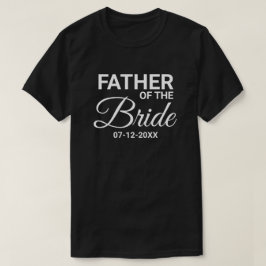 Vader van de bruid Wedding Party Matching Family T-shirt