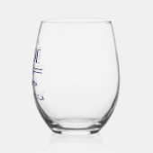 Vader van de Bruid Wijnglas Zonder Voet (Links)