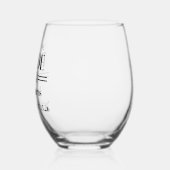 Vader van de bruid wijnglas zonder voet (Links)