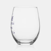 Vader van de bruid wijnglas zonder voet (Links)