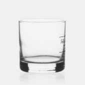 Vader van de bruid zwart gestileerd script glas (Rechts)