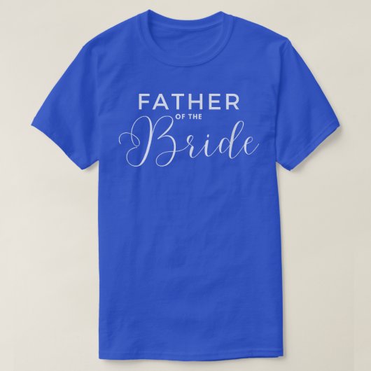 Vader van de bruidbruidsgift t-shirt (Design voorkant)