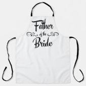 Vader van de bruidbruinkaak schort (Voorkant)
