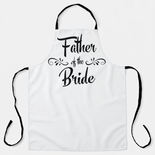 Vader van de bruidbruinkaak schort (Voorkant)