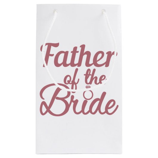 Vader van de bruidduwweddenschap klein cadeauzakje (Achterkant)