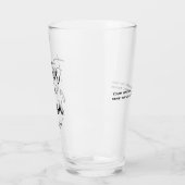 Vader van de bruidegom aangepaste bruiloft glas (Links)