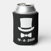 Vader van de Bruidegom Aangepaste Naam Blikjeskoeler (Blikje Achterkant)