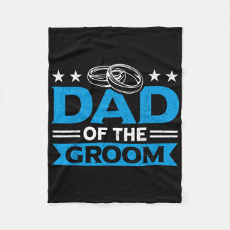 Vader van de bruidegom bijpassende vrijgezellenfee fleece deken
