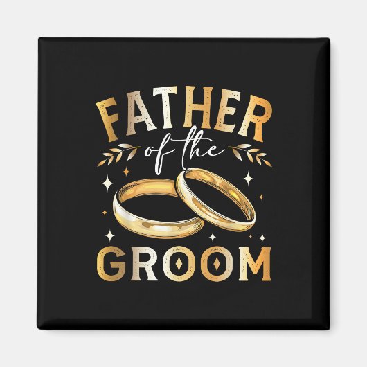 Vader van de bruidegom bruidegom vader bruiloft en magneet (Voorkant)