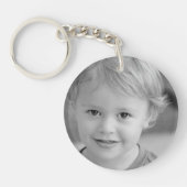 Vader van de Bruidegom Custom Photo Sleutelhanger (Voorkant)