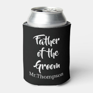 Vader van de bruidegom Custom Wedding Ouder Gift Blikjeskoeler