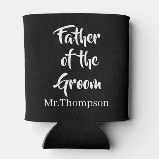 Vader van de bruidegom Custom Wedding Ouder Gift Blikjeskoeler (Achterkant)