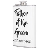Vader van de bruidegom Custom Wedding Ouder Gift Heupfles (Links)