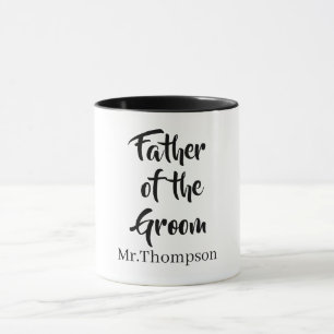 Vader van de bruidegom Custom Wedding Ouder Gift Mok
