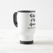 Vader van de bruidegom Custom Wedding Ouder Gift Reisbeker (Voorkant links)
